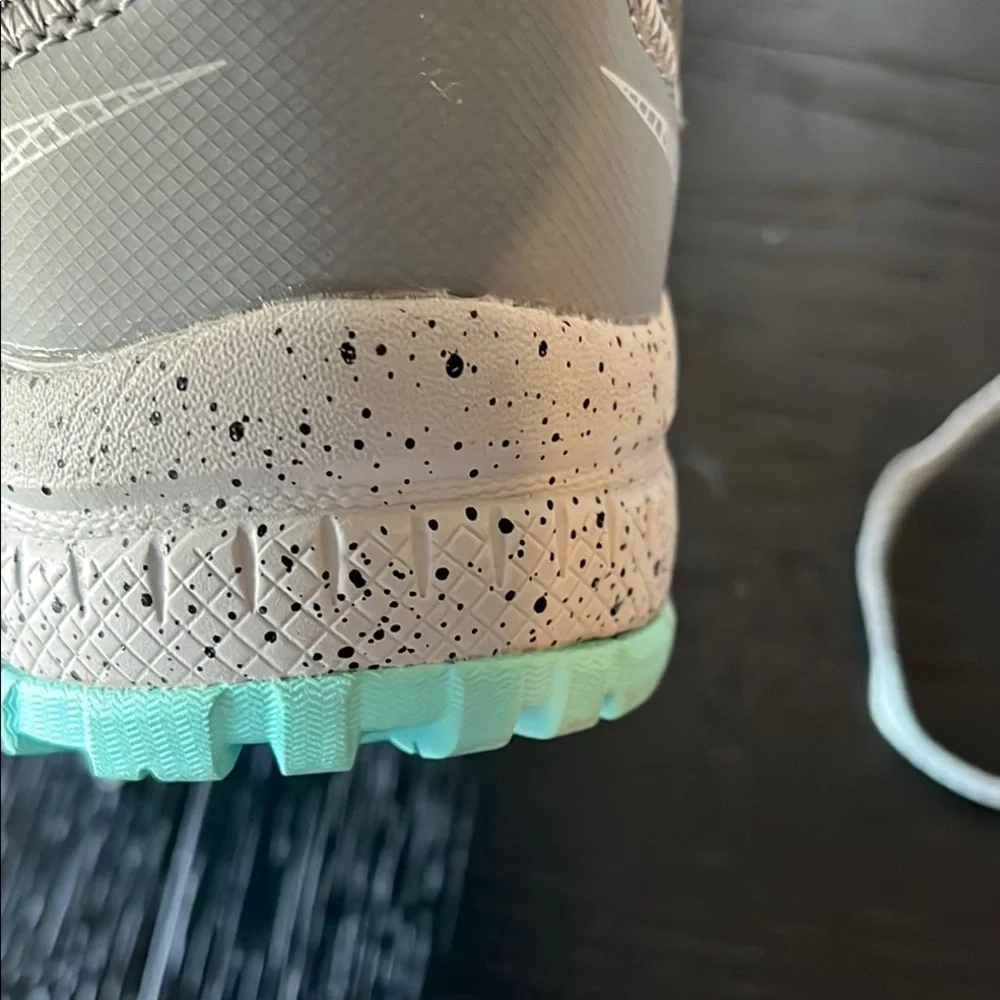 Skechers Trail Womens Grey Teal‎ Memory Foam Running Shoes Sneakers